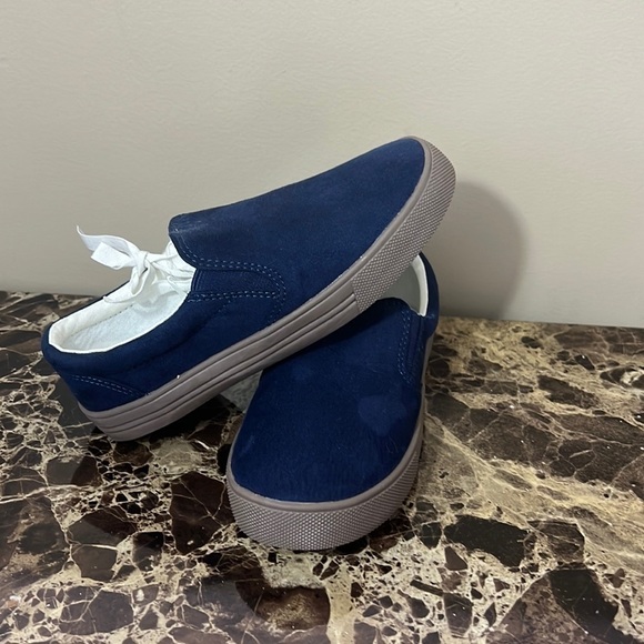 Crewcuts Slip-On Loafers Boat Shoes Navy Blue Size k13 - Picture 1 of 5